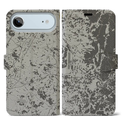 【玉川（福島県）】地図柄iPhoneケース（手帳タイプ）