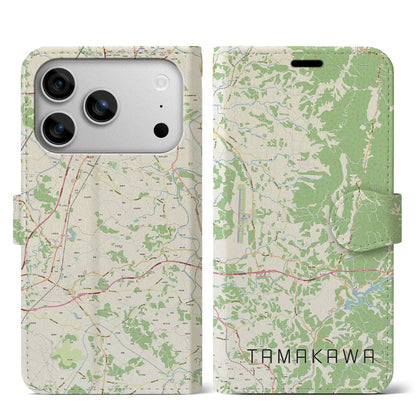 【玉川（福島県）】地図柄iPhoneケース（手帳タイプ）