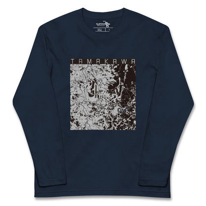 【玉川（福島県）】地図柄ロングスリーブTシャツ