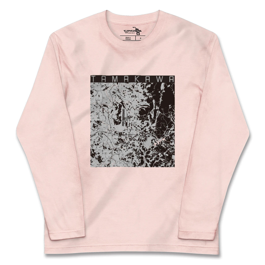 【玉川（福島県）】地図柄ロングスリーブTシャツ