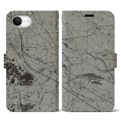 【玉村（群馬県）】地図柄iPhoneケース（手帳タイプ）