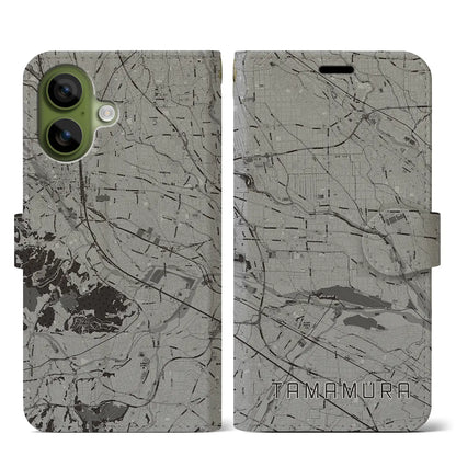 【玉村（群馬県）】地図柄iPhoneケース（手帳タイプ）