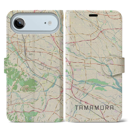 【玉村（群馬県）】地図柄iPhoneケース（手帳タイプ）