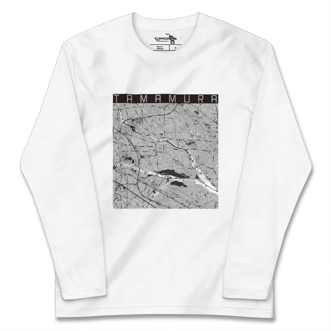 【玉村(群馬県)】地図柄ロングスリーブTシャツ