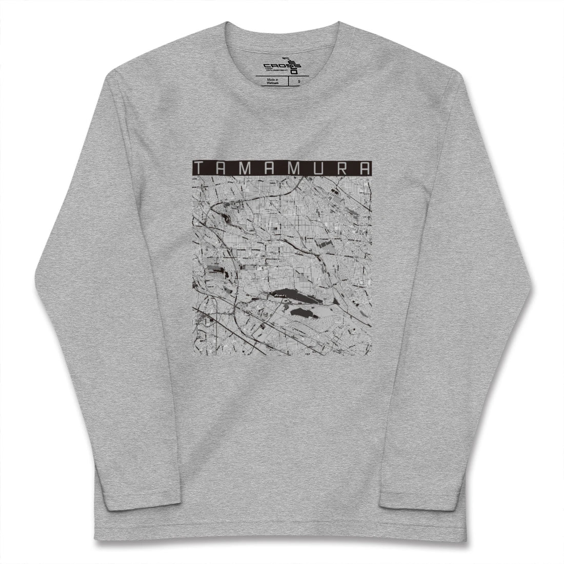 【玉村（群馬県）】地図柄ロングスリーブTシャツ