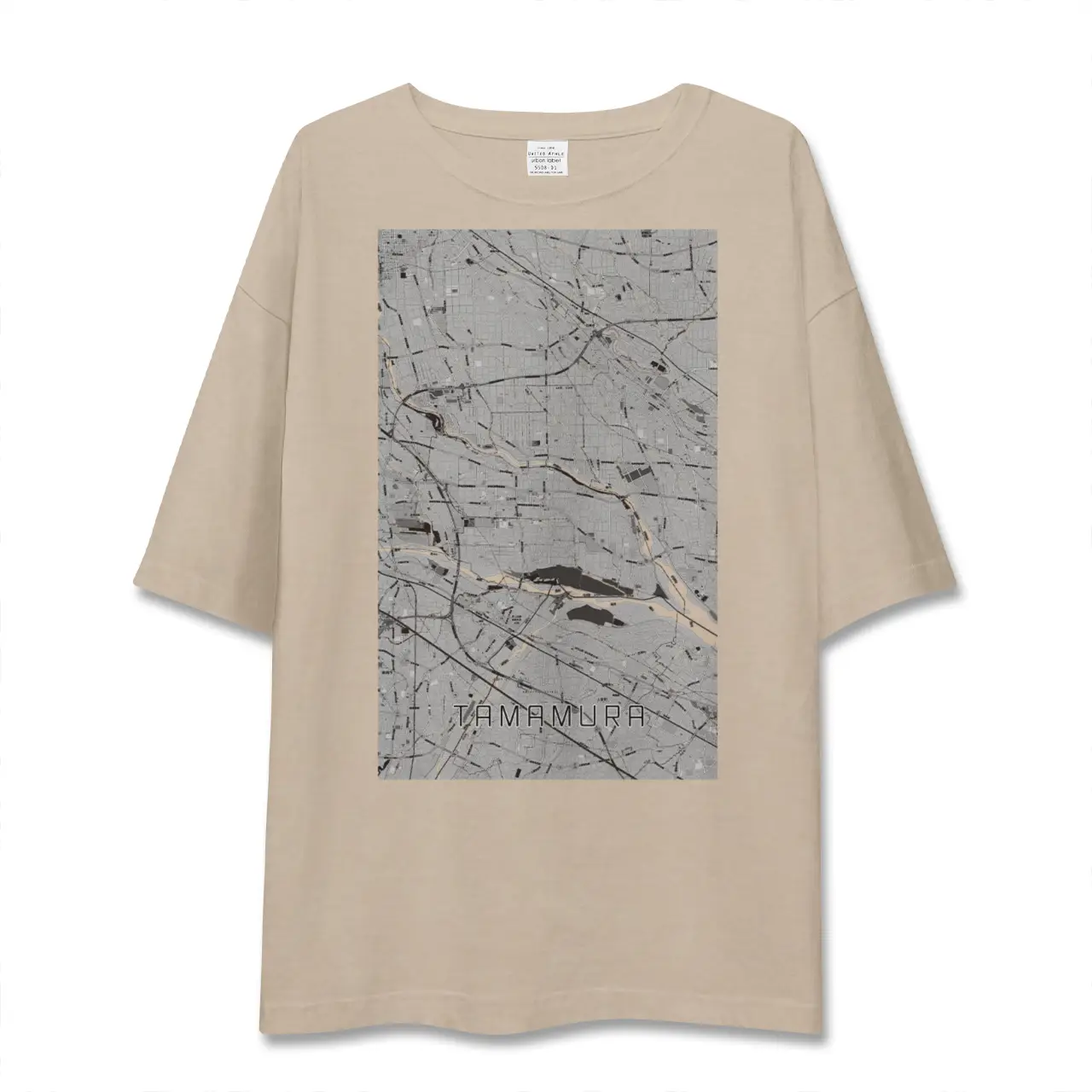【玉村（群馬県）】地図柄ビッグシルエットTシャツ