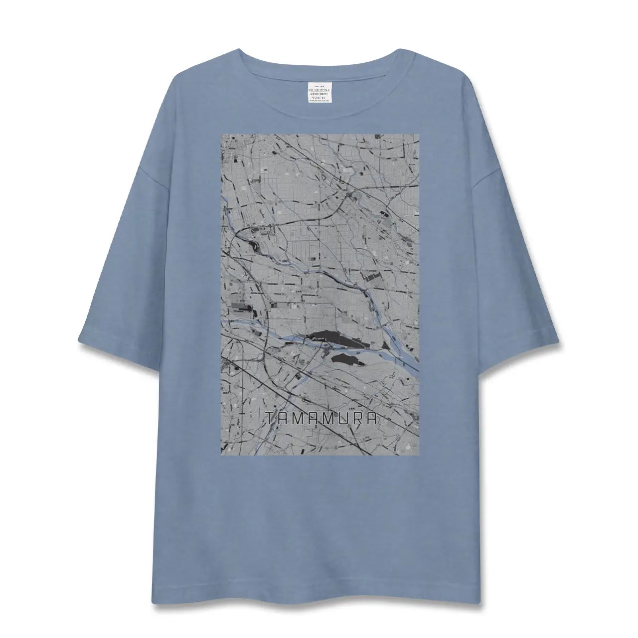 【玉村（群馬県）】地図柄ビッグシルエットTシャツ