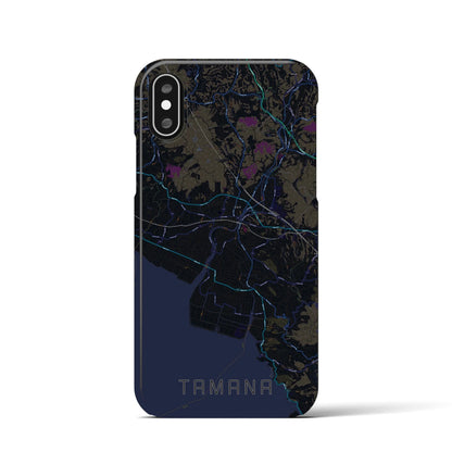 【玉名（熊本県）】地図柄iPhoneケース（バックカバータイプ）