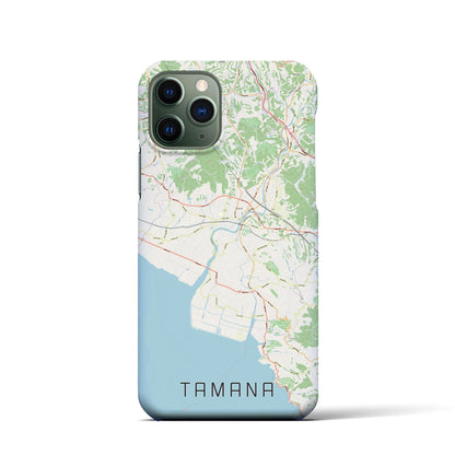 【玉名（熊本県）】地図柄iPhoneケース（バックカバータイプ）