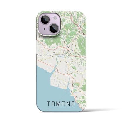 【玉名（熊本県）】地図柄iPhoneケース（バックカバータイプ）