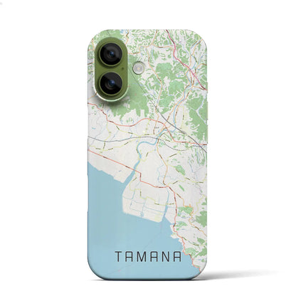 【玉名（熊本県）】地図柄iPhoneケース（バックカバータイプ）