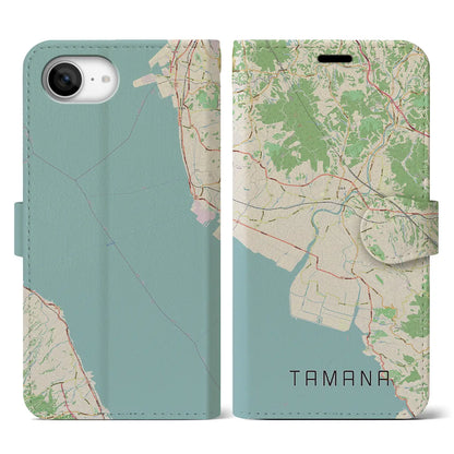 【玉名（熊本県）】地図柄iPhoneケース（手帳タイプ）