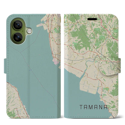 【玉名（熊本県）】地図柄iPhoneケース（手帳タイプ）