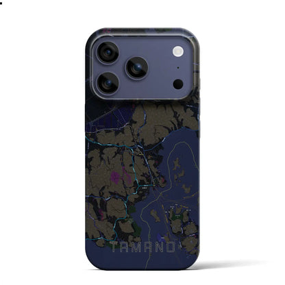 【玉野（岡山県）】地図柄iPhoneケース（バックカバータイプ）