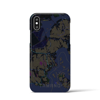 【玉野（岡山県）】地図柄iPhoneケース（バックカバータイプ）