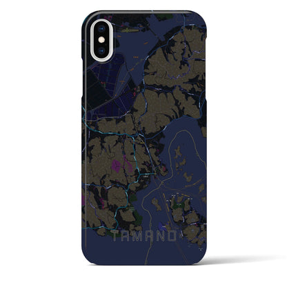 【玉野（岡山県）】地図柄iPhoneケース（バックカバータイプ）