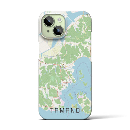 【玉野（岡山県）】地図柄iPhoneケース（バックカバータイプ）