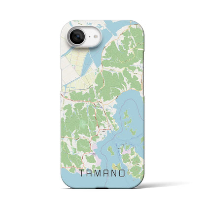 【玉野（岡山県）】地図柄iPhoneケース（バックカバータイプ）