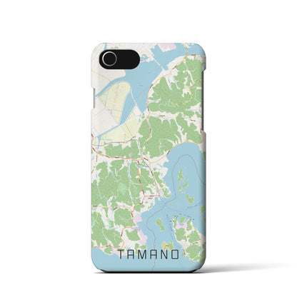 【玉野（岡山県）】地図柄iPhoneケース（バックカバータイプ）