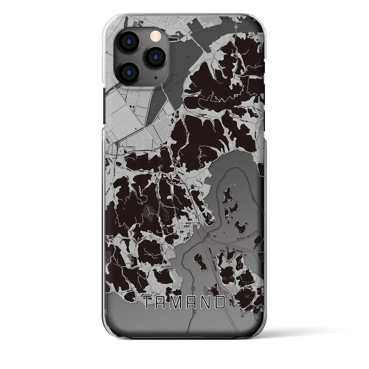 【玉野（岡山県）】地図柄iPhoneケース（クリアタイプ）