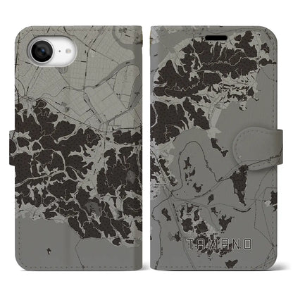 【玉野（岡山県）】地図柄iPhoneケース（手帳タイプ）