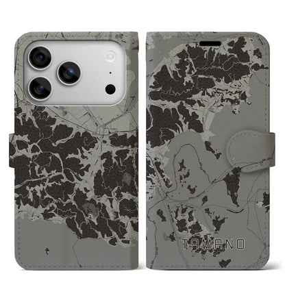 【玉野（岡山県）】地図柄iPhoneケース（手帳タイプ）