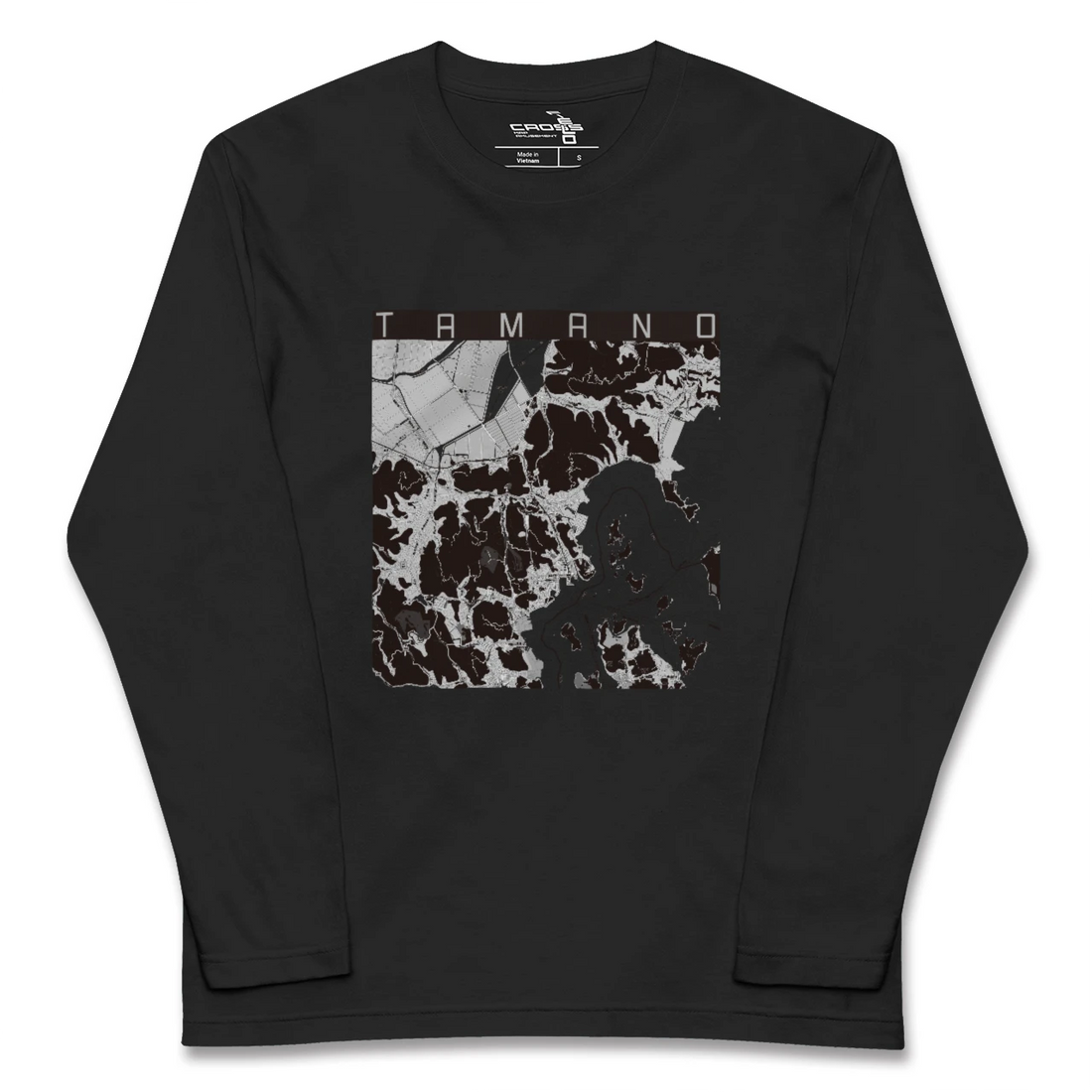 【玉野(岡山県)】地図柄ロングスリーブTシャツ