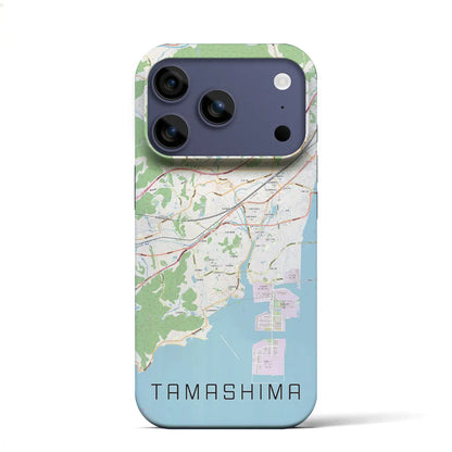 【玉島（岡山県）】地図柄iPhoneケース（バックカバータイプ）