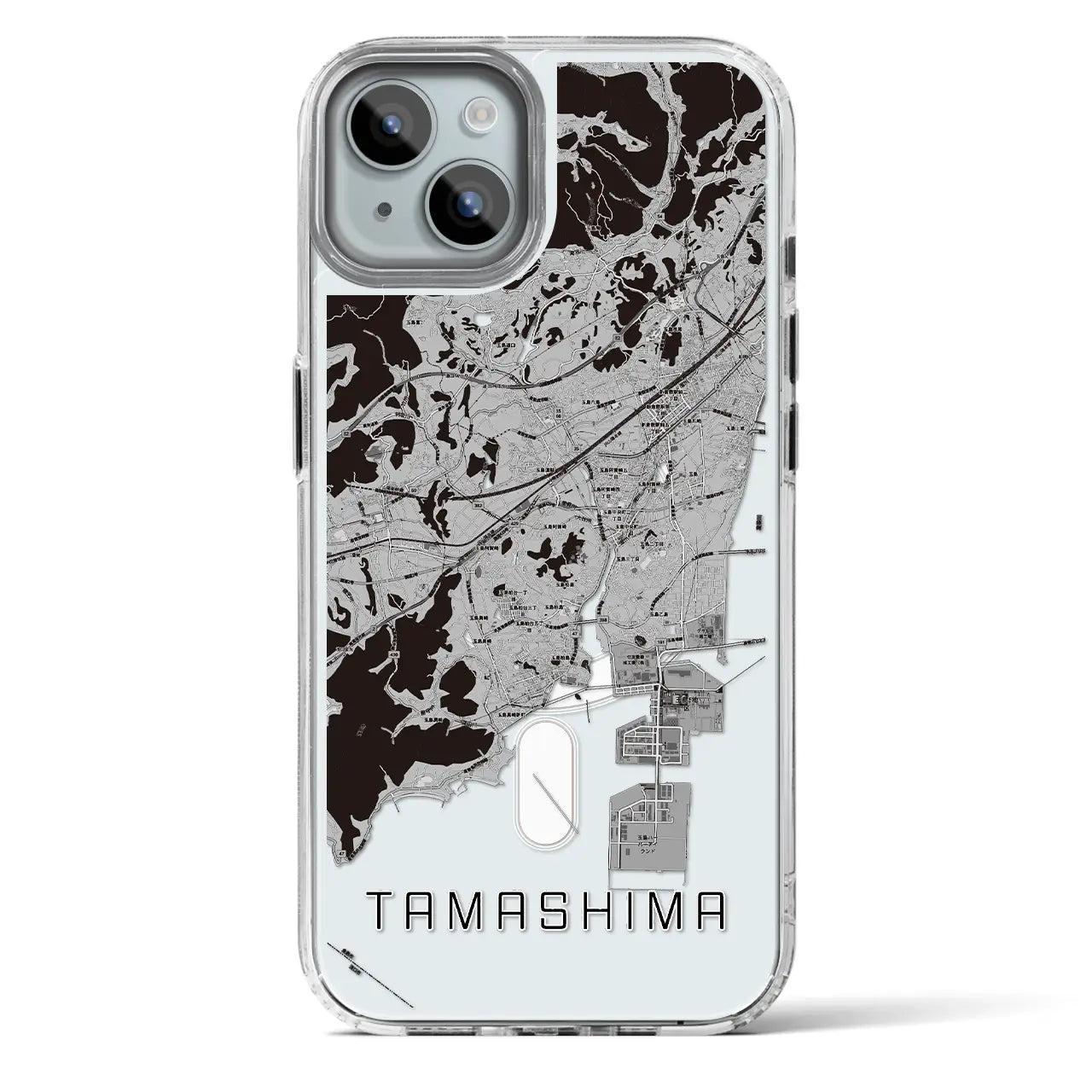 【玉島（岡山県）】地図柄iPhoneケース（MagSafeタイプ）