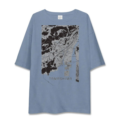 【玉島（岡山県）】地図柄ビッグシルエットTシャツ
