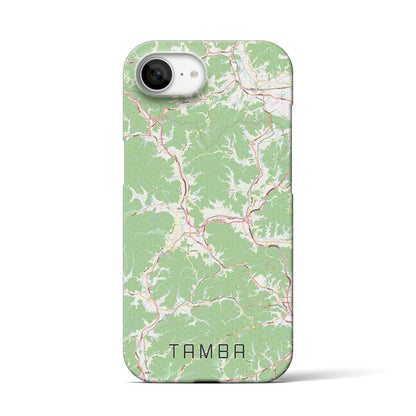 【丹波（兵庫県）】地図柄iPhoneケース（バックカバータイプ）