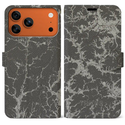 【丹波（兵庫県）】地図柄iPhoneケース（手帳タイプ）