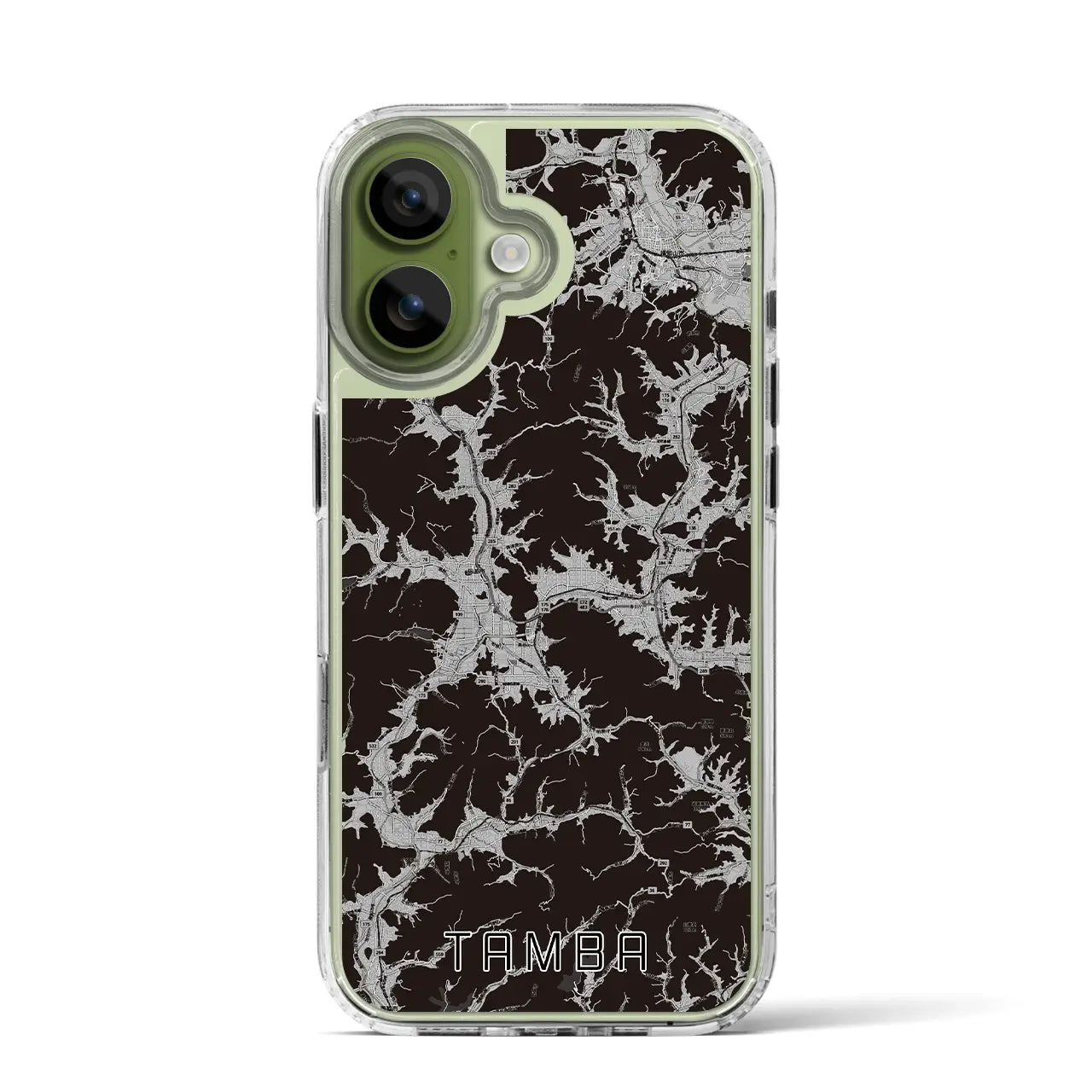 【丹波（兵庫県）】地図柄iPhoneケース（MagSafeタイプ）