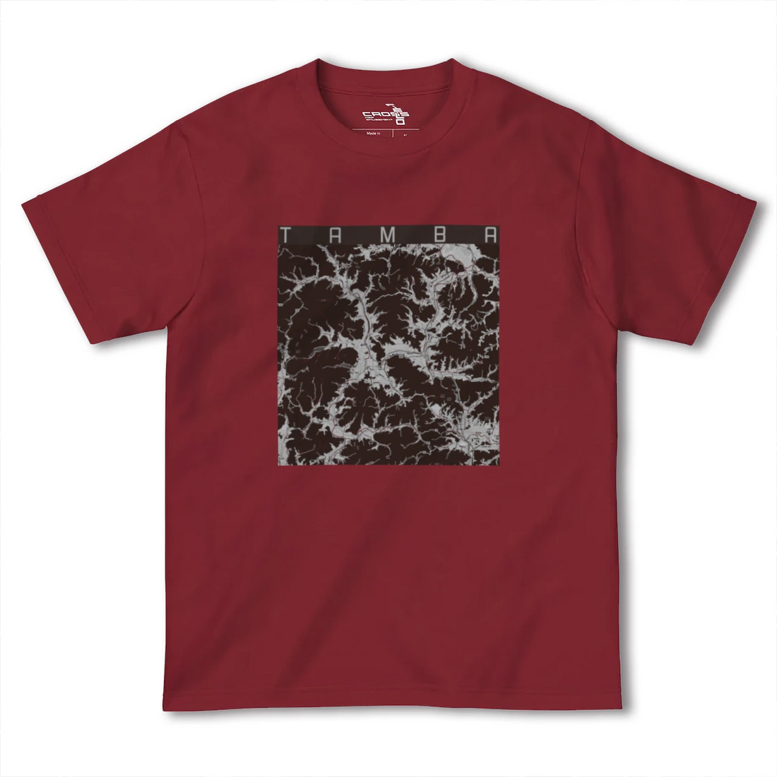 【丹波(兵庫県)】地図柄ヘビーウェイトTシャツ