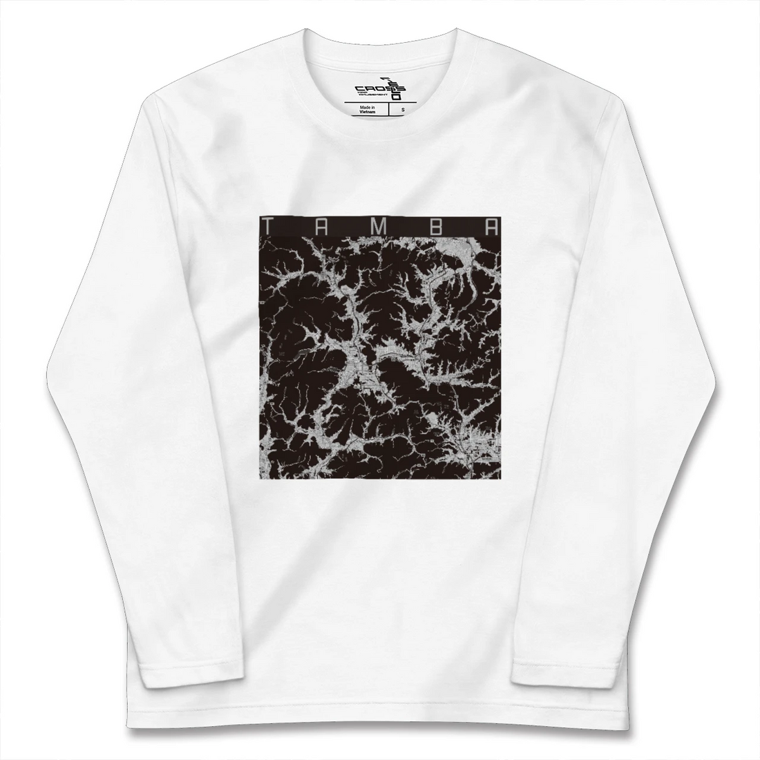 【丹波(兵庫県)】地図柄ロングスリーブTシャツ