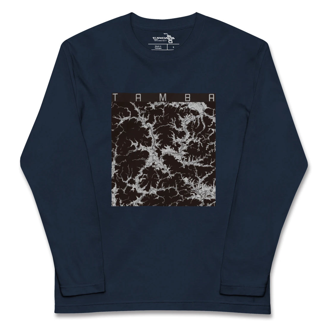 【丹波（兵庫県）】地図柄ロングスリーブTシャツ