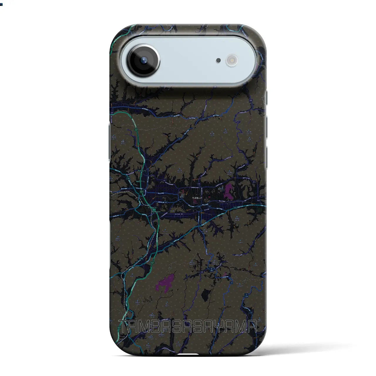 【丹波篠山（兵庫県）】地図柄iPhoneケース（バックカバータイプ）