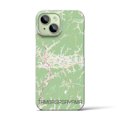【丹波篠山（兵庫県）】地図柄iPhoneケース（バックカバータイプ）