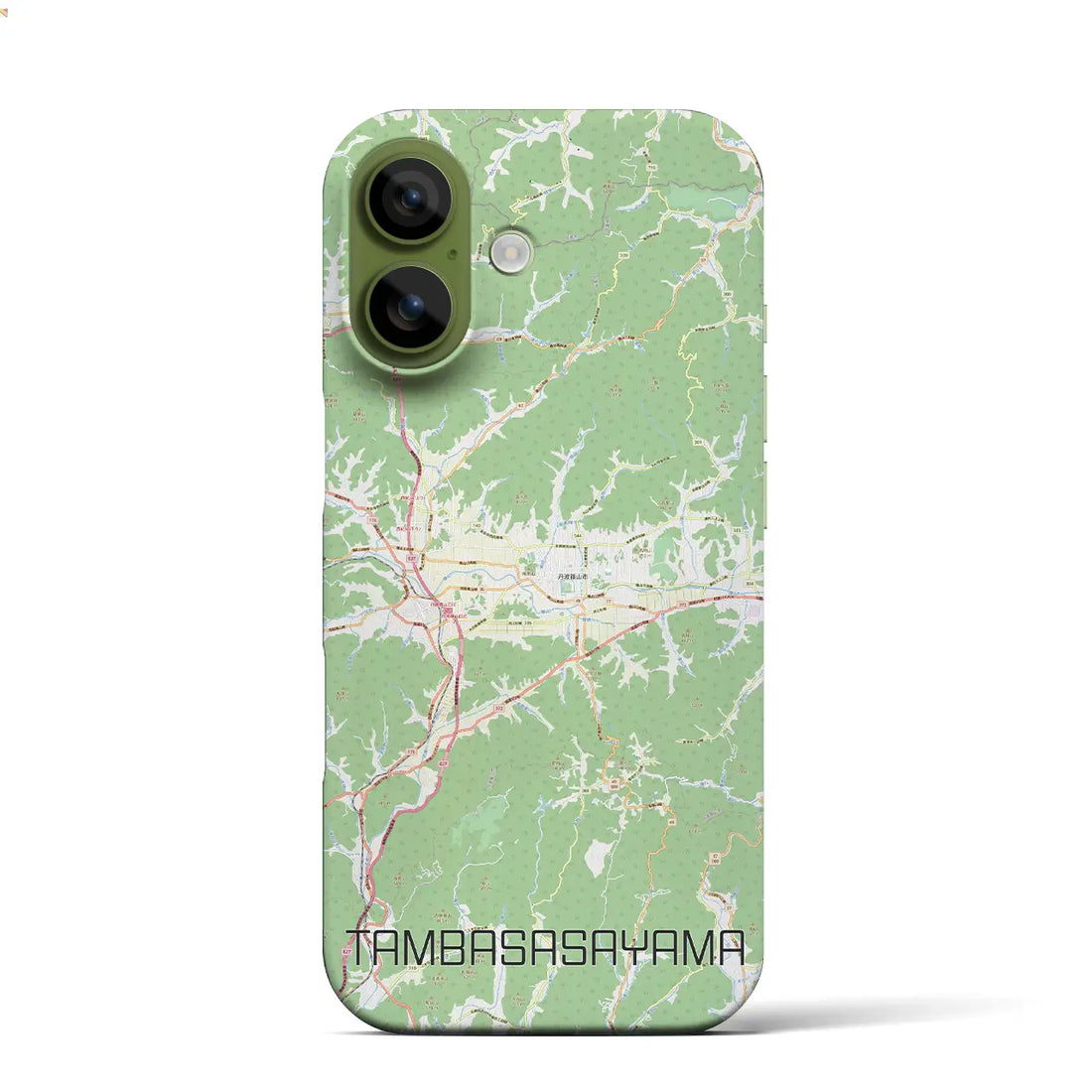 【丹波篠山（兵庫県）】地図柄iPhoneケース（バックカバータイプ）ナチュラル・iPhone 17 Pro Max 用