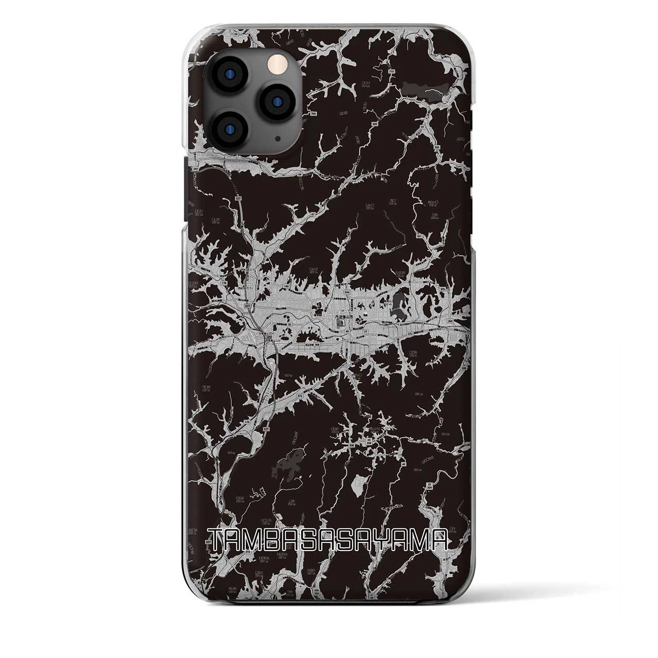 【丹波篠山（兵庫県）】地図柄iPhoneケース（クリアタイプ）