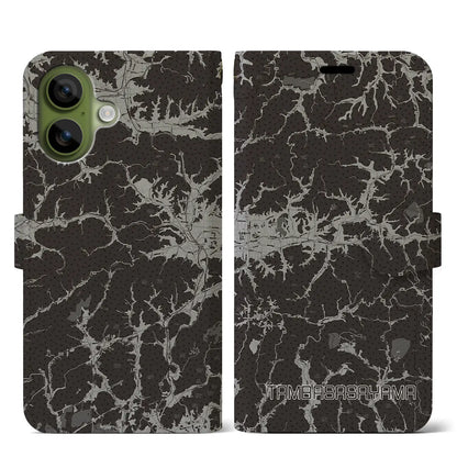 【丹波篠山（兵庫県）】地図柄iPhoneケース（手帳タイプ）