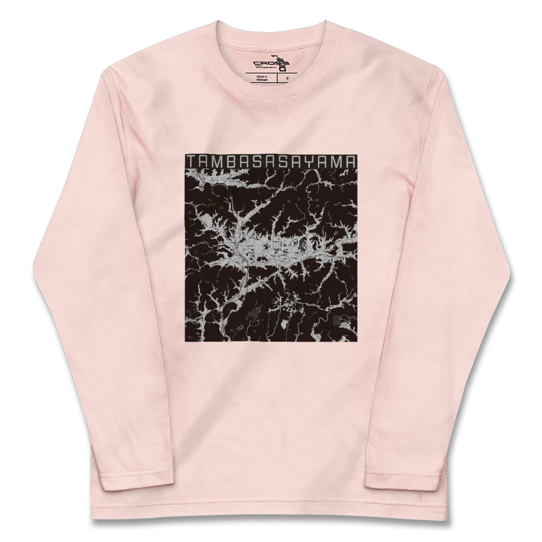 【丹波篠山(兵庫県)】地図柄ロングスリーブTシャツ