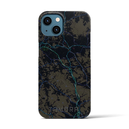 【田村（福島県）】地図柄iPhoneケース（バックカバータイプ）