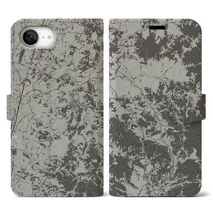 【田村（福島県）】地図柄iPhoneケース（手帳タイプ）