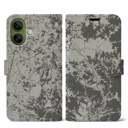 【田村（福島県）】地図柄iPhoneケース（手帳タイプ）