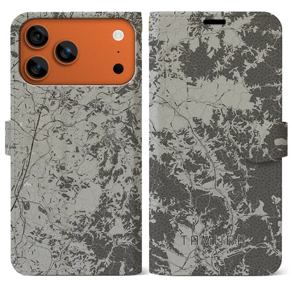 【田村（福島県）】地図柄iPhoneケース（手帳タイプ）