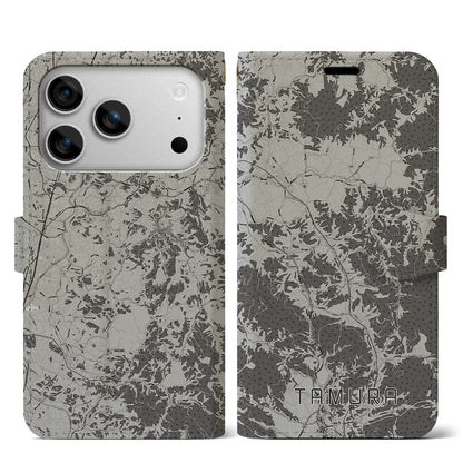 【田村（福島県）】地図柄iPhoneケース（手帳タイプ）