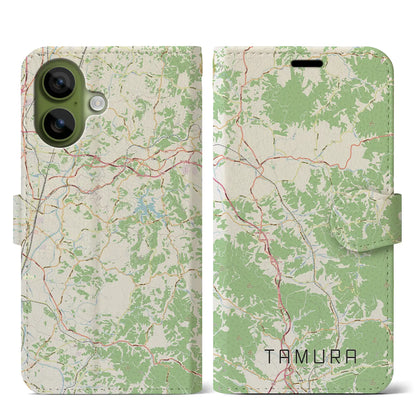 【田村（福島県）】地図柄iPhoneケース（手帳タイプ）