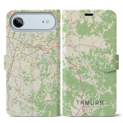 【田村（福島県）】地図柄iPhoneケース（手帳タイプ）