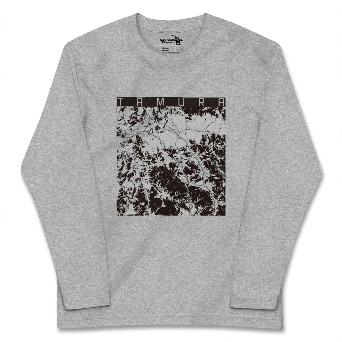 【田村(福島県)】地図柄ロングスリーブTシャツ